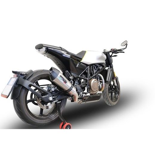 SLIP-ON EXHAUST GPR NEW GRAND PRIX EVO TITANIUM E4.HU.43.GPAN.TO BRUSHED TITANIUM INCLUDING REMOVABLE DB KILLER AND LINK PIPE