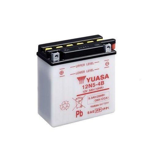 CONVENTIONAL 12V BATTERY NO ACID YUASA 12N5-4B