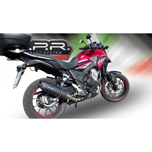 SLIP-ON EXHAUST GPR FURORE EVO4 NERO E4.H.244.4.1.FNE4 MATTE BLACK INCLUDING REMOVABLE DB KILLER AND LINK PIPE