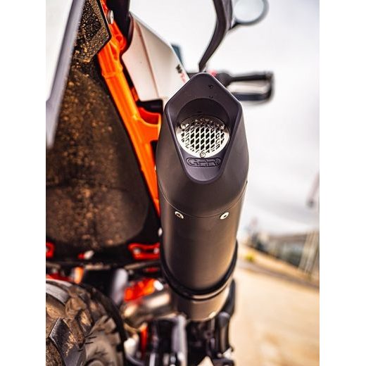 SLIP-ON EXHAUST GPR FURORE EVO4 NERO E4.KT.105.1.FNE4 MATTE BLACK INCLUDING REMOVABLE DB KILLER AND LINK PIPE