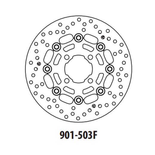 BREMŽU DISKS GOLDFREN 901-503F PRIEKŠ. 249 MM