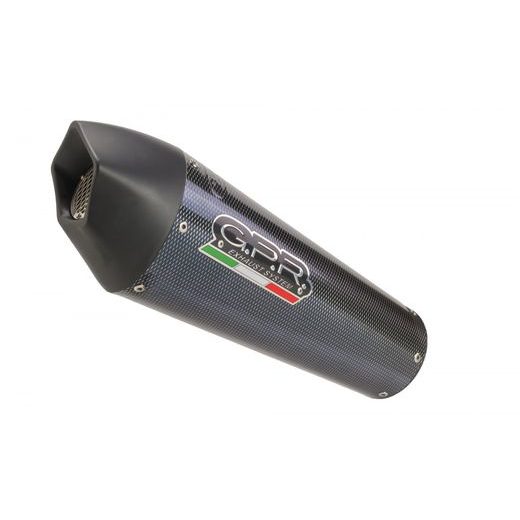 SLIP-ON EXHAUST GPR GP EVO4 E5.T.98.GPAN.PO CARBON LOOK INCLUDING REMOVABLE DB KILLER AND LINK PIPE