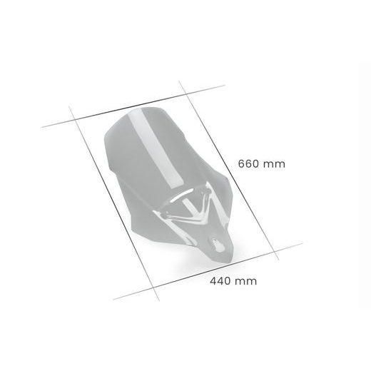 VĒJSTIKLS PUIG TOURING 21317F DARK SMOKE