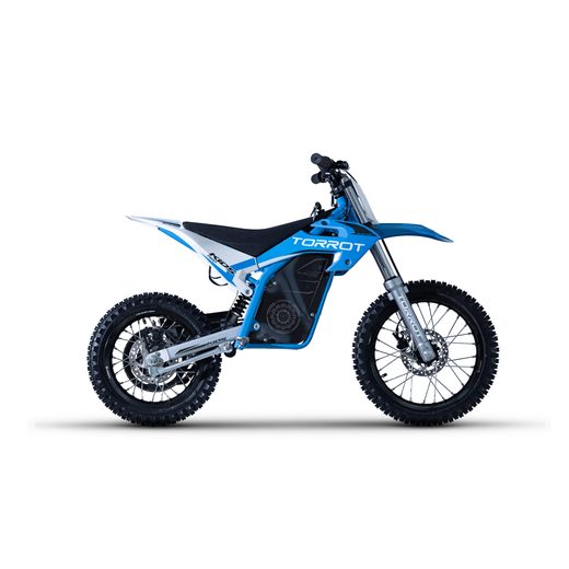 TORROT MOTOCROSS ONE BĒRNU ELEKTRISKAIS MOTOCIKLS, 3-7 GADI, BALTS/ZILS BĒRNU E-MOTOCIKLS