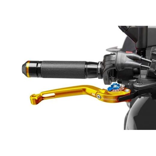 BRAKE LEVER WITHOUT ADAPTER PUIG 160OA ATLOKĀMS GOLD/BLUE