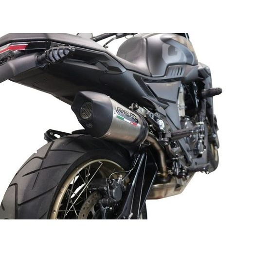 SLIP-ON EXHAUST GPR NEW GRAND PRIX EVO TITANIUM E5.Z.12.GPAN.TO BRUSHED TITANIUM INCLUDING REMOVABLE DB KILLER AND LINK PIPE