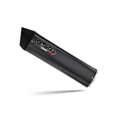 SLIP-ON EXHAUST GPR FURORE EVO4 POPPY D.140.FP4 MATTE BLACK INCLUDING REMOVABLE DB KILLER AND LINK PIPE