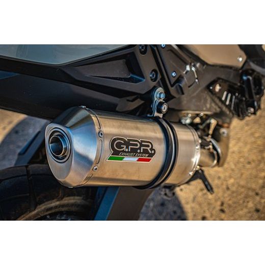 SLIP-ON EXHAUST GPR SATINOX H.245.SAT BRUSHED STAINLESS STEEL INCLUDING REMOVABLE DB KILLER AND LINK PIPE