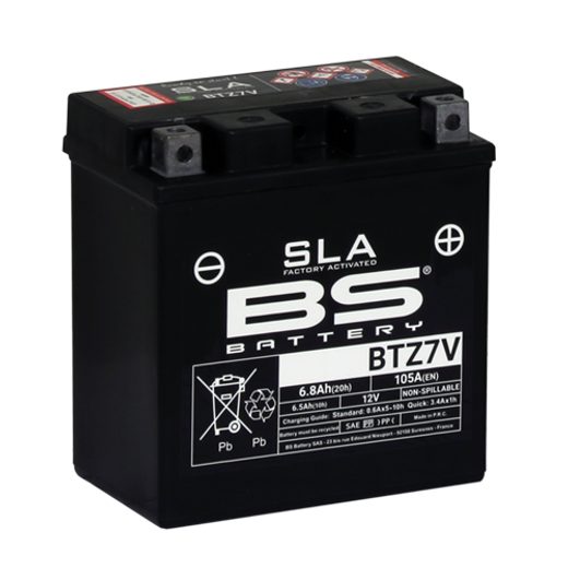 RŪPNIECISKI AKTIVIZĒTS AKUMULATORS BS-BATTERY BTZ7V ( FA) SLA