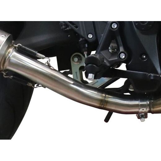 SLIP-ON EXHAUST GPR NEW GRAND PRIX EVO TITANIUM E5.VO.2.GPAN.TO BRUSHED TITANIUM INCLUDING REMOVABLE DB KILLER AND LINK PIPE