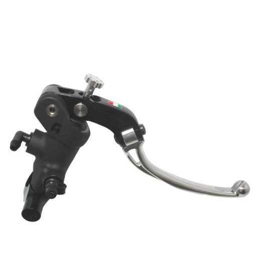 RADIAL BRAKE MASTER CYLINDER ACCOSSATO 19 X 18 WITH FOLDING LEVER,SILVER
