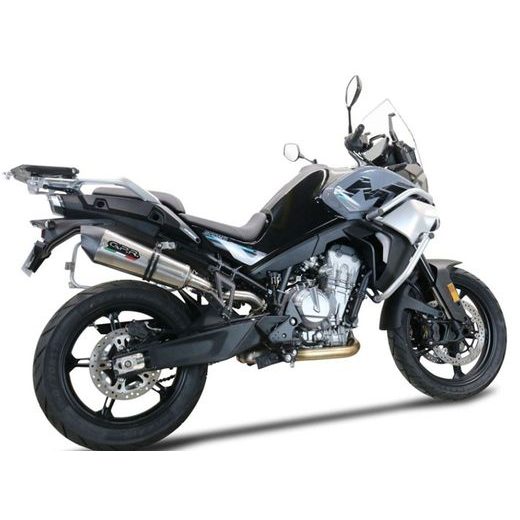 SLIP-ON EXHAUST GPR NEW GRAND PRIX EVO TITANIUM E5.CF.10.GPAN.TO BRUSHED TITANIUM INCLUDING REMOVABLE DB KILLER AND LINK PIPE