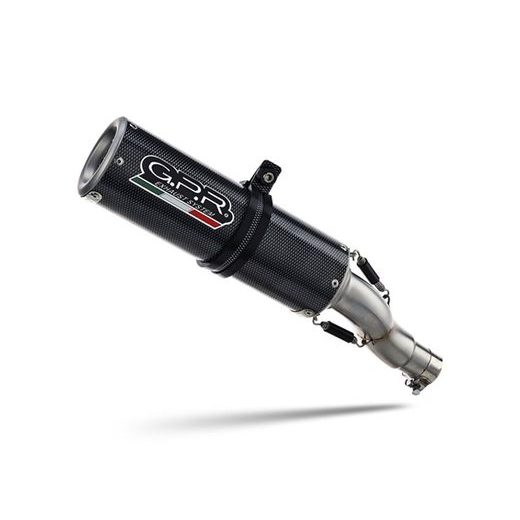 SLIP-ON EXHAUST GPR M3 POPPY E5.BM.107.1.M3.PP BRUSHED STAINLESS STEEL INCLUDING REMOVABLE DB KILLER AND LINK PIPE