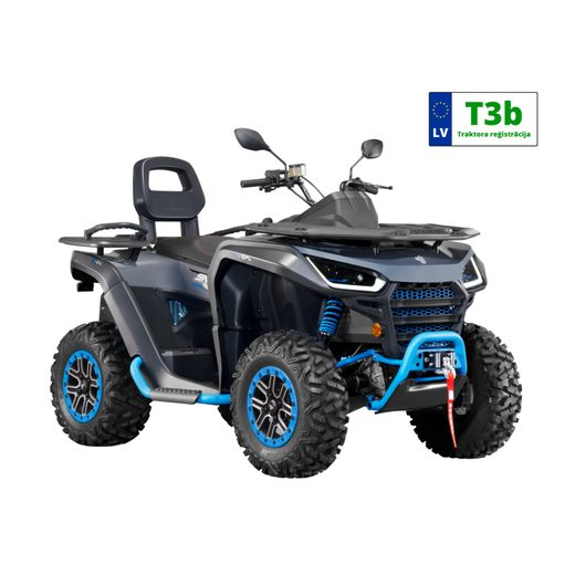 SEGWAY POWERSPORTS KVADRACIKLS SNARLER AT6L DELUXE EPS AR TRAKTORA REĢISTRĀCIJU, PELĒKS/ZILS