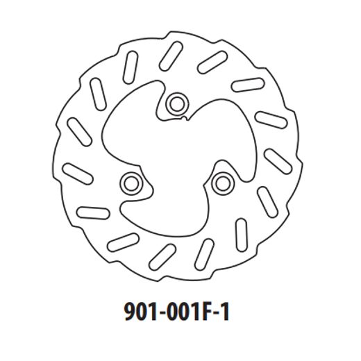 BREMŽU DISKS GOLDFREN 901-001F-1 PRIEKŠ. 190 MM