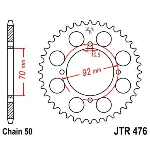 ĶĒDES KOMPLEKTS D.I.D CHAIN - SUDRABA CHAIN 530 VX, X-RING (X, NX, QX, XS), CHK FRONT SPROCKET JT, CHK REAR SPROCKET JT PRIEKŠ KAWASAKI KH 400 1976-1977