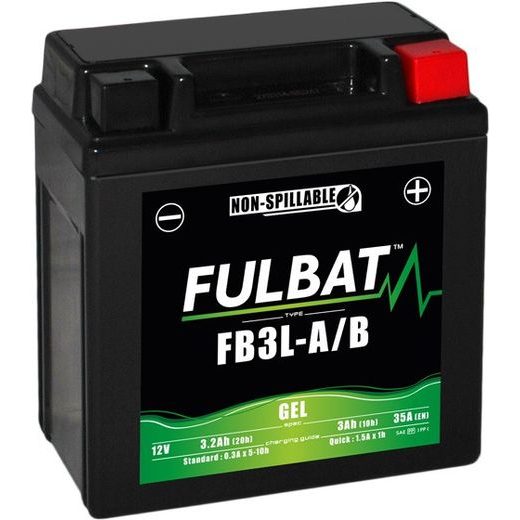 GĒLA AKUMULATORS FULBAT FB3L-A/B GEL (YB3L-A/B GEL)