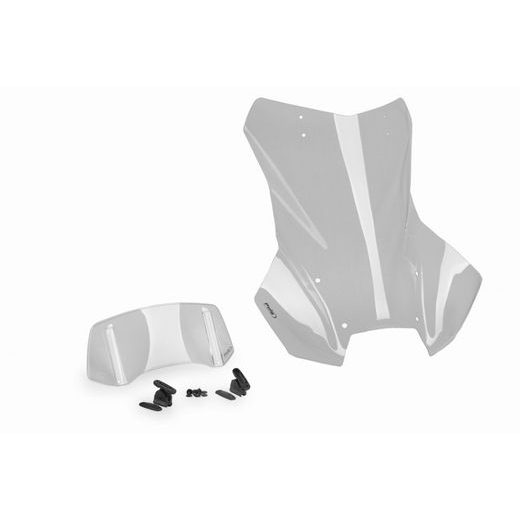 VĒJSTIKLS PUIG TOURING PLUS WITH VISOR 22288H TUMŠS