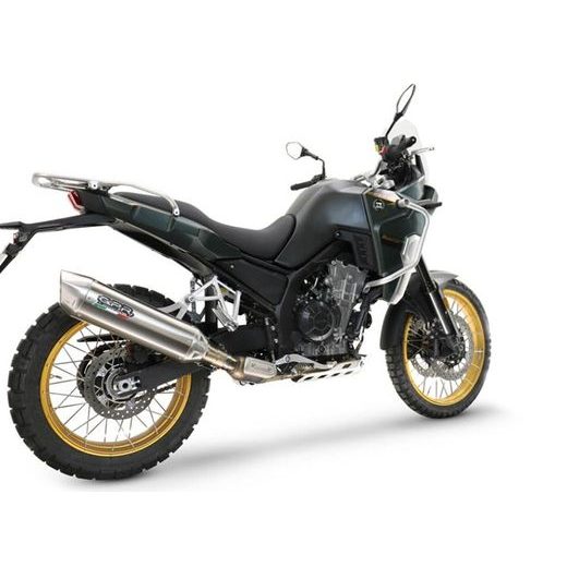 SLIP-ON EXHAUST GPR FURORE-X ACCIAIO INOX KOV.1.FUXIO BRUSHED STAINLESS STEEL INCLUDING LINK PIPE AND REMOVABLE DBKILLER