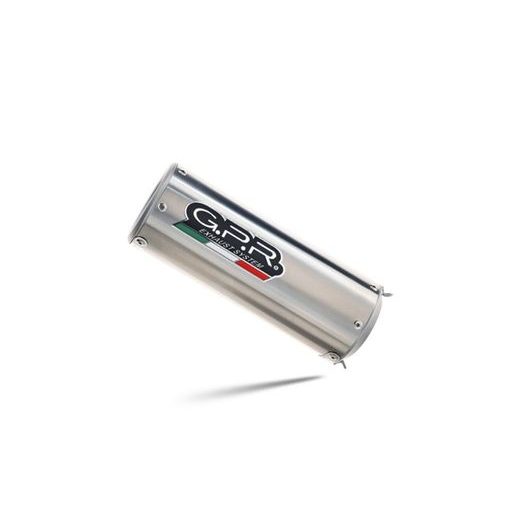 SLIP-ON EXHAUST GPR M3 INOX E5.BM.107.1.M3.INOX BRUSHED STAINLESS STEEL INCLUDING REMOVABLE DB KILLER AND LINK PIPE