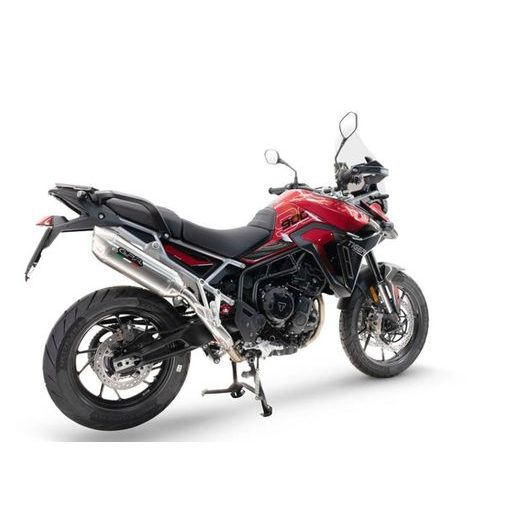 SLIP-ON EXHAUST GPR FURORE-X ACCIAIO INOX BRK24.T.101.FUXIO BRUSHED STAINLESS STEEL INCLUDING REMOVABLE DB KILLER AND LINK PIPE