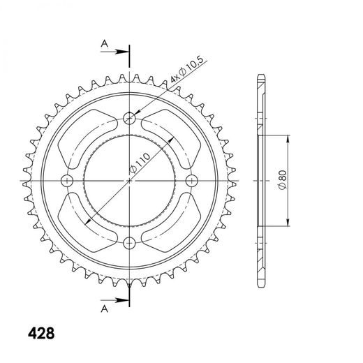 AIZMUGURĒJAIS ZOBRATS SUPERSPROX RFE-1798:45-BLK MELNS/PELĒKS 45T