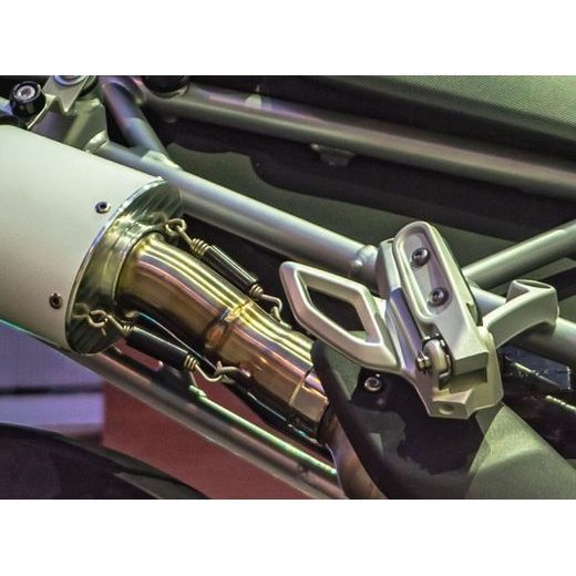 SLIP-ON EXHAUST GPR NEW GRAND PRIX EVO TITANIUM E5.T.98.GPAN.TO BRUSHED TITANIUM INCLUDING REMOVABLE DB KILLER AND LINK PIPE