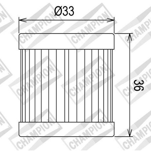 EĻĻAS FILTRS CHAMPION COF081 100609035