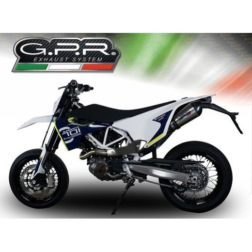 SLIP-ON EXHAUST GPR NEW GRAND PRIX EVO TITANIUM HU.45.CAT.GPAN.TO BRUSHED TITANIUM INCLUDING REMOVABLE DB KILLER, LINK PIPE AND CATALYST
