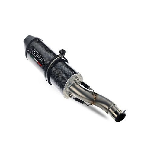 SLIP-ON EXHAUST GPR FURORE EVO4 POPPY D.140.FP4 MATTE BLACK INCLUDING REMOVABLE DB KILLER AND LINK PIPE