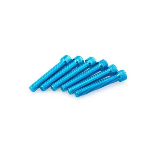 SKRŪVES PUIG ANODIZED 0524A ZILS M8 X 50MM (6PCS)