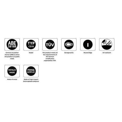 VĒJSTIKLS PUIG NEW GEN. TOURING 22382N MELNS/PELĒKS