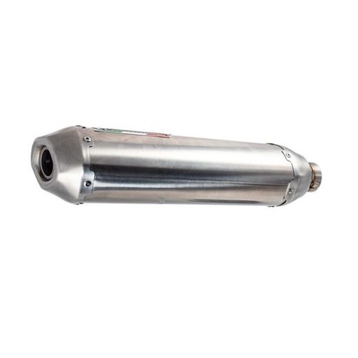 SLIP-ON EXHAUST GPR PENTACROSS INOX ATV.49.PENIO BRUSHED STAINLESS STEEL INCLUDING REMOVABLE DB KILLER AND LINK PIPE