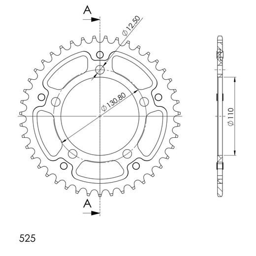 AIZMUGURĒJAIS ZOBRATS SUPERSPROX STEALTH RST-7:43-BLU ZILS 43T, 525