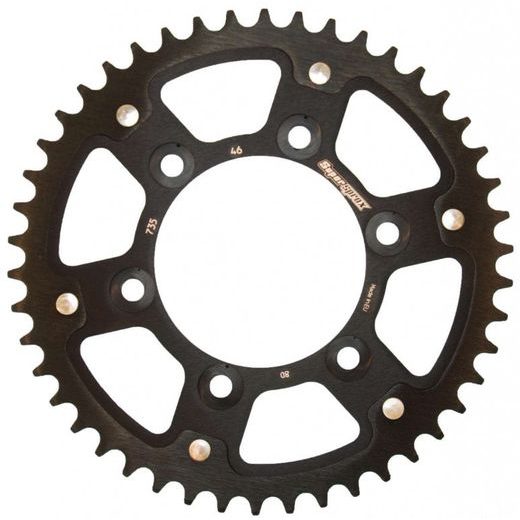 AIZMUGURĒJAIS ZOBRATS SUPERSPROX STEALTH RST-735:46-BLK MELNS/PELĒKS 46T, 520