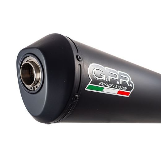 SLIP-ON EXHAUST GPR GHISA H.89.GHI MATTE BLACK INCLUDING REMOVABLE DB KILLER AND LINK PIPE