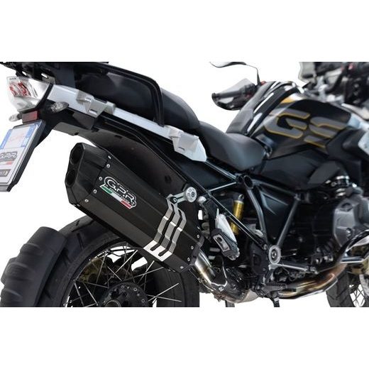 SLIP-ON EXHAUST GPR HYPER SONIC BM.99.HYSOBLK MATTE BLACK INCLUDING REMOVABLE DB KILLER AND LINK PIPE