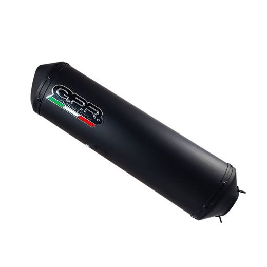 SLIP-ON EXHAUST GPR GHISA H.84.GHI MATTE BLACK INCLUDING REMOVABLE DB KILLER AND LINK PIPE