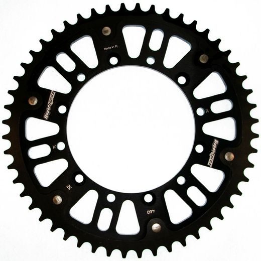 REAR SPROCKET SUPERSPROX STEALTH RST-460:52-BLK MELNS/PELĒKS 52T, 520