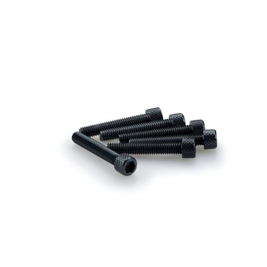 SKRŪVES PUIG ANODIZED 0346N MELNS/PELĒKS M6 X 35MM (6PCS)