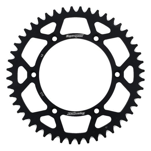 REAR ALU SPROCKET SUPERSPROX RAL-245:48-BLK MELNS/PELĒKS 48T, 520