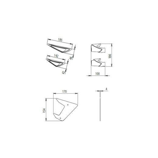 SĀNU SPOILERI PUIG DOWNFORCE 20621R SARKANS