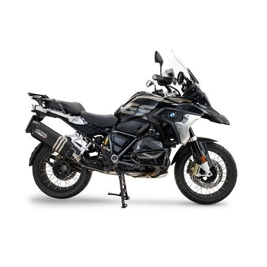 SLIP-ON EXHAUST GPR HYPER SONIC BM.99.HYSOBLK MATTE BLACK INCLUDING REMOVABLE DB KILLER AND LINK PIPE