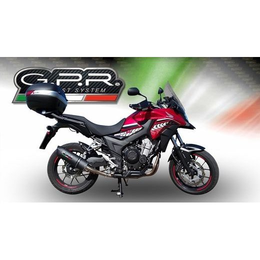 SLIP-ON EXHAUST GPR FURORE EVO4 NERO E4.H.244.4.FNE4 MATTE BLACK INCLUDING REMOVABLE DB KILLER AND LINK PIPE