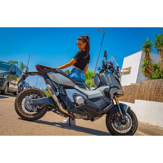 SLIP-ON EXHAUST GPR POWERCONE EVO HON.269.PCEV BRUSHED STAINLESS STEEL INCLUDING REMOVABLE DB KILLER AND LINK PIPE