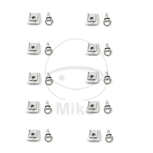 APŠUVUMA STIPRINĀJUMS DZUS JMP 14MM SUDRABA