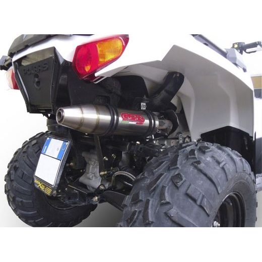 SLIP-ON EXHAUST GPR DEEPTONE ATV.38.1.DE BRUSHED STAINLESS STEEL INCLUDING REMOVABLE DB KILLER AND LINK PIPE