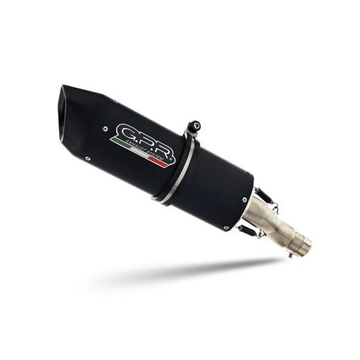 SLIP-ON EXHAUST GPR FURORE EVO4 NERO E4.K.165.1.CAT.FNE4 MATTE BLACK INCLUDING REMOVABLE DB KILLER, LINK PIPE AND CATALYST