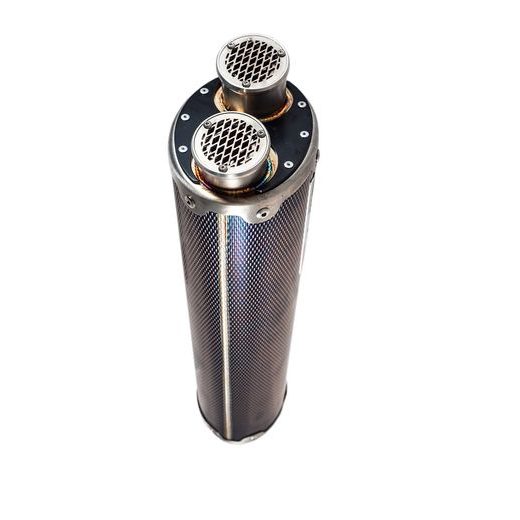 SLIP-ON EXHAUST GPR DUAL KTM.55.2.DUAL.PO CARBON LOOK INCLUDING REMOVABLE DB KILLER AND LINK PIPE