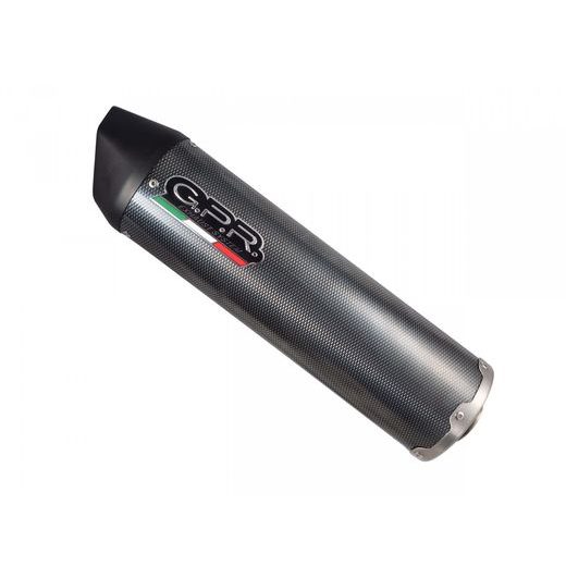 SLIP-ON EXHAUST GPR FURORE Y.178.FUPO MATTE BLACK INCLUDING REMOVABLE DB KILLER AND LINK PIPE